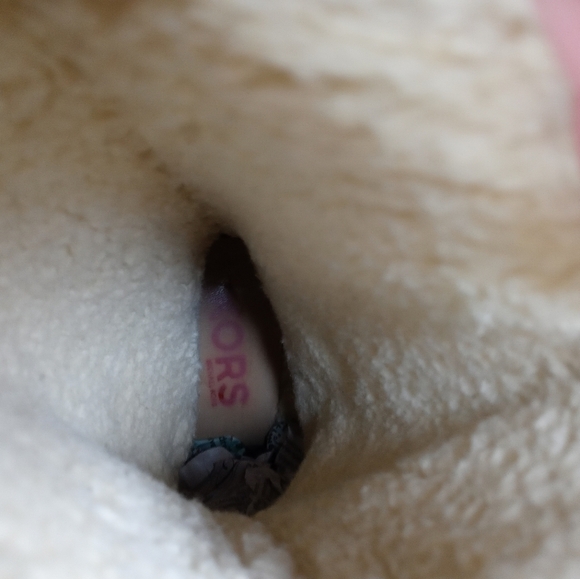 Michael Kors women's Tan Sherpa Lined 3" Wedge heel 13" tall Mid Calf Boots Size - Picture 10 of 10